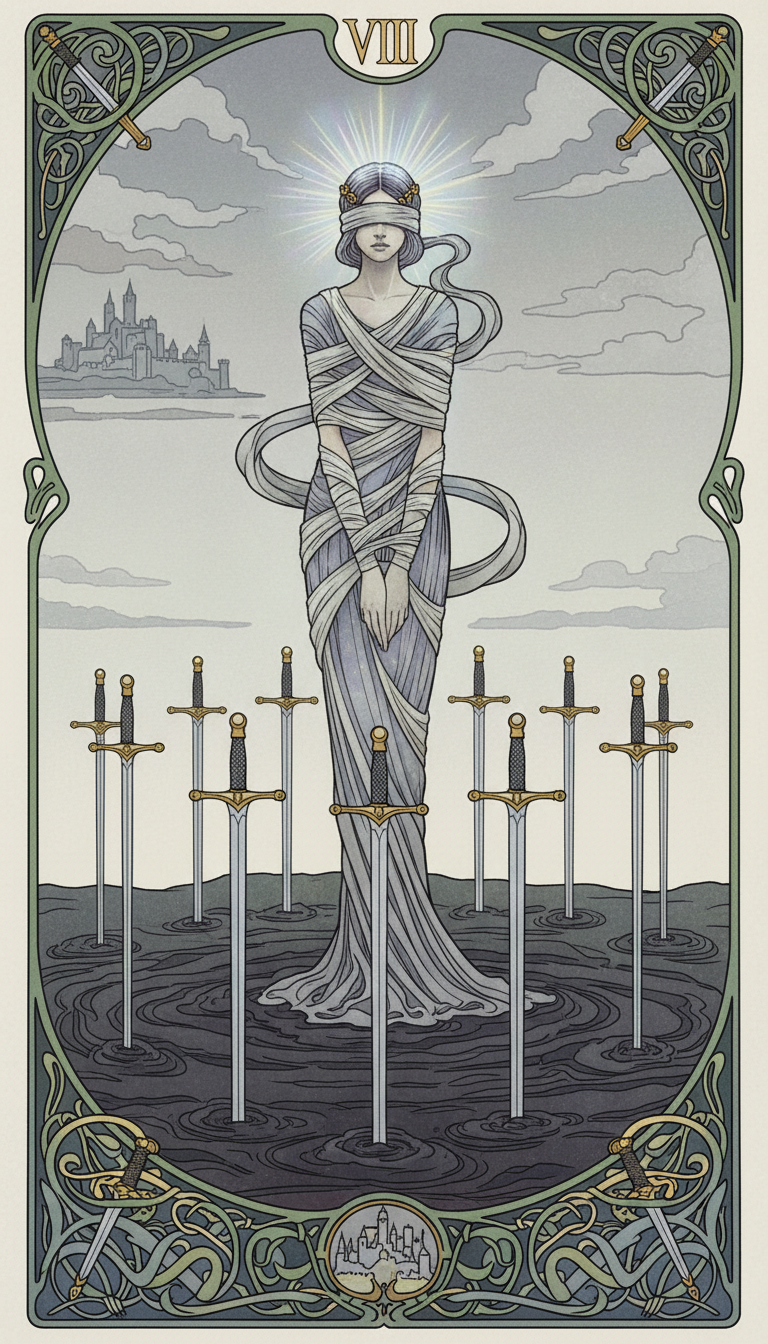Eight of Swords tarot card